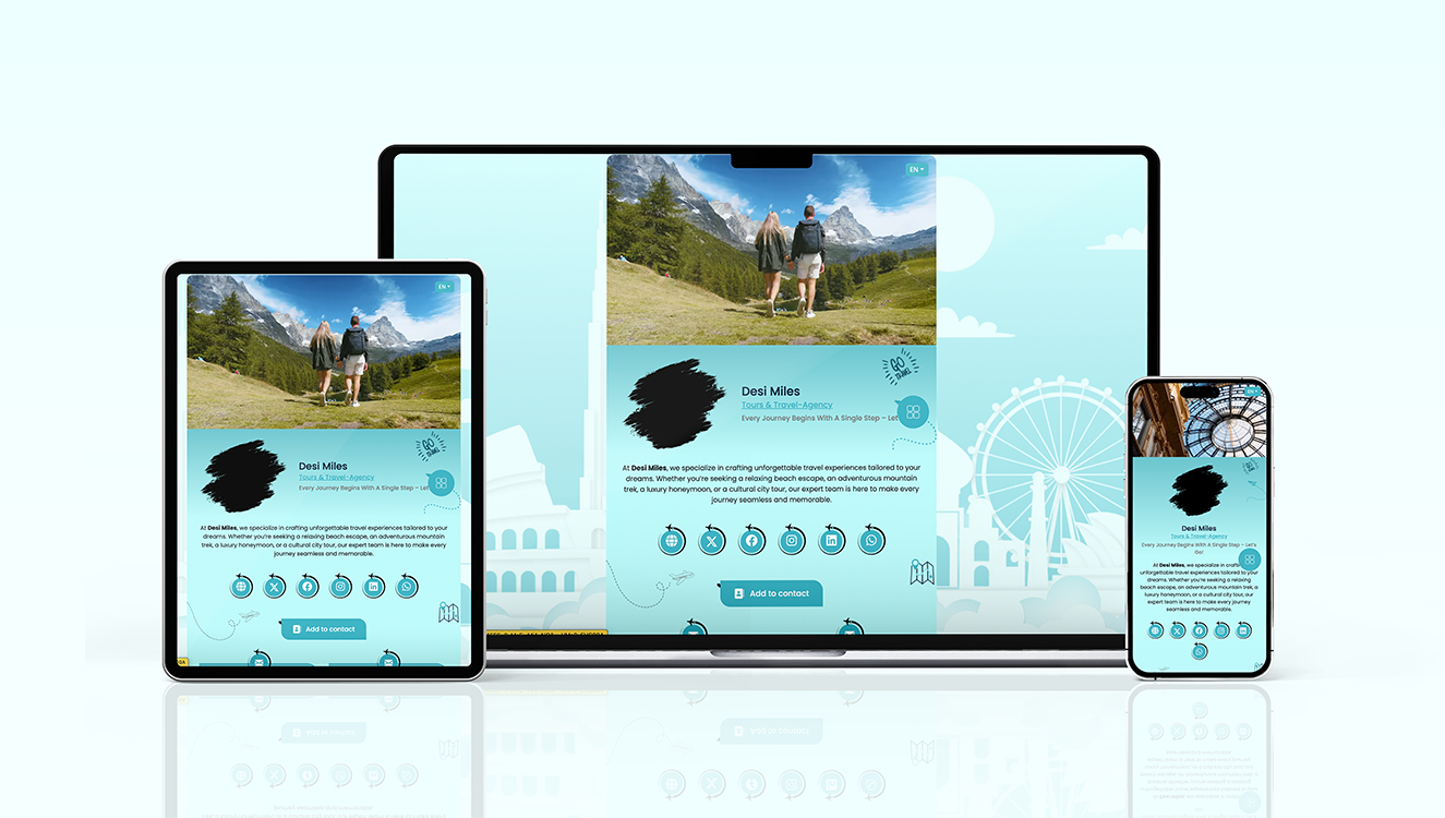 NFC Product Landing mockup